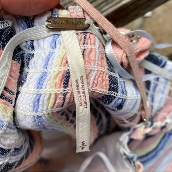 Free People Lilah Pleat-ed Tube Dress 100% Cotton Poplin Midi size small - Picture 5 of 13